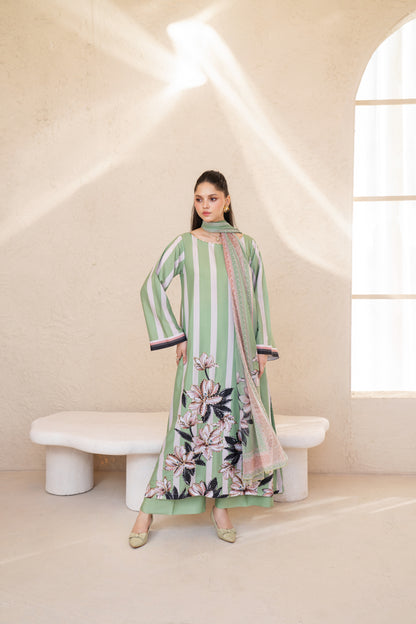 Arwina | Printed with Hand-embellished work