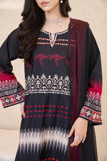 Selara | Printed with Hand-embellished work