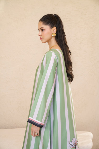 Arwina | Printed with Hand-embellished work