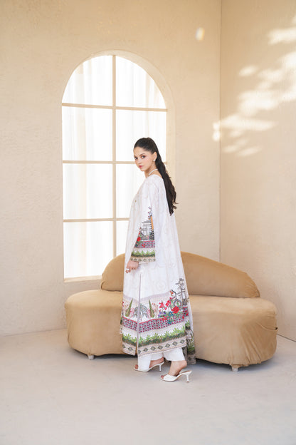 Lunara | Printed with Hand-embellished work