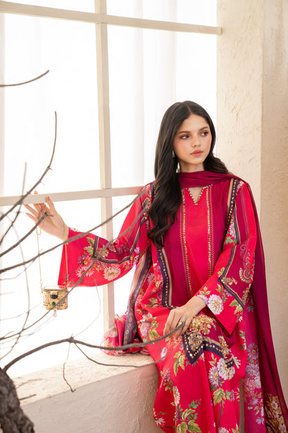 Hayat | Printed with Hand-embellished work