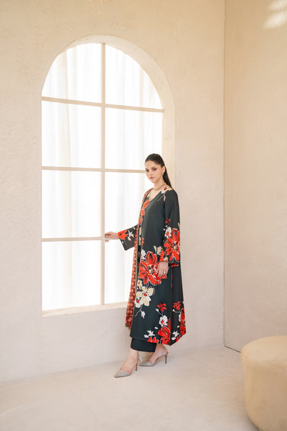 Veloura | Printed with Hand-embellished work