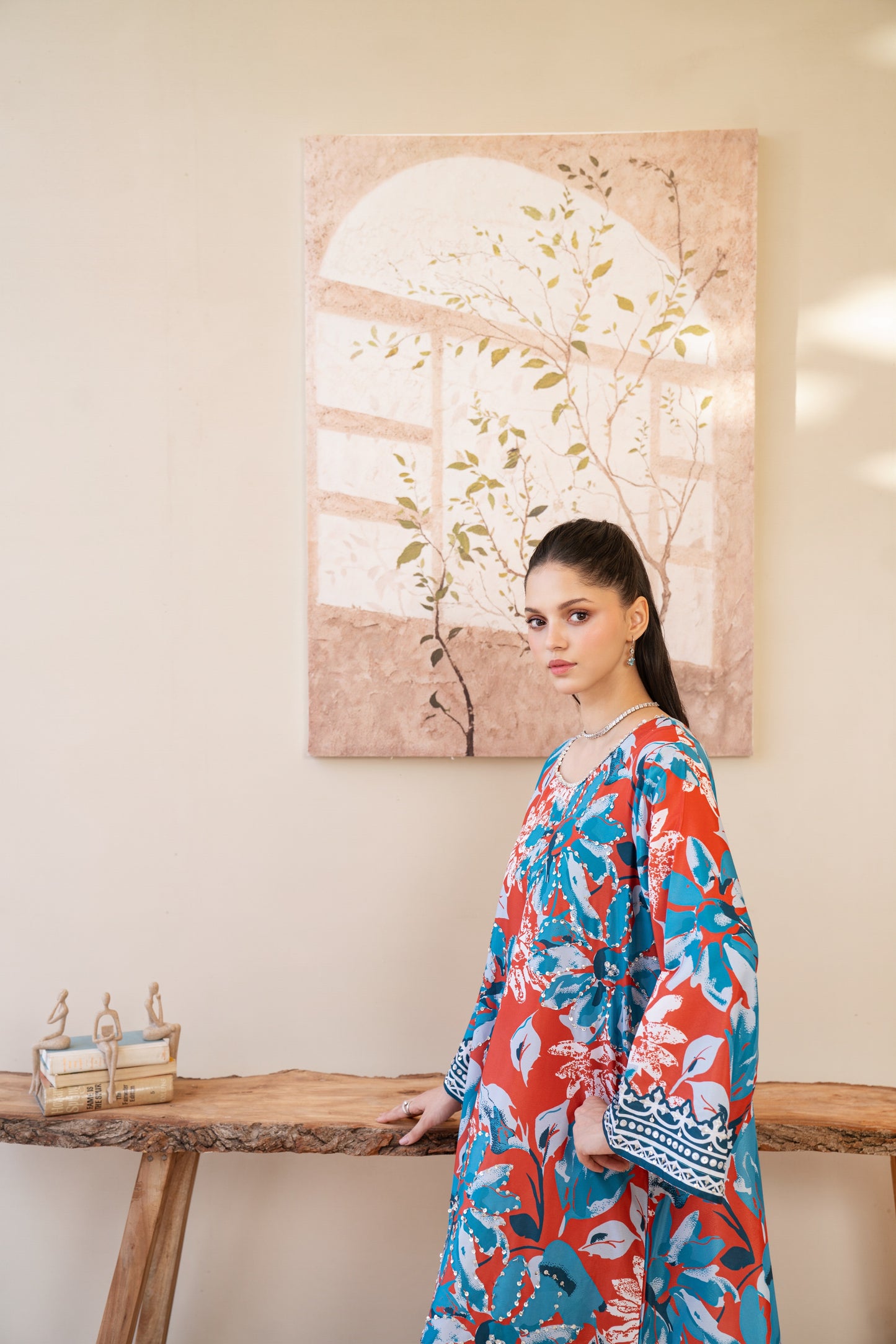 Kaiza | Printed with Hand-embellished work