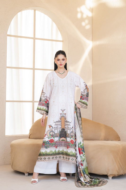 Lunara | Printed with Hand-embellished work