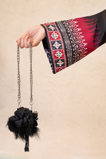 Selara | Printed with Hand-embellished work