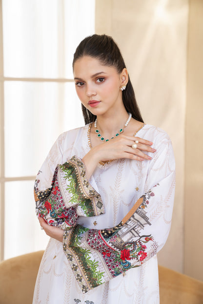 Lunara | Printed with Hand-embellished work