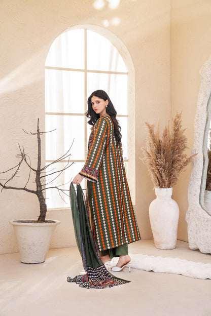 Nureya | Printed with Hand-embellished work