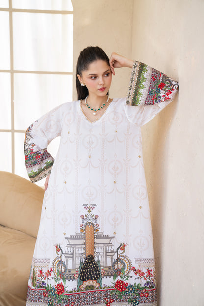 Lunara | Printed with Hand-embellished work