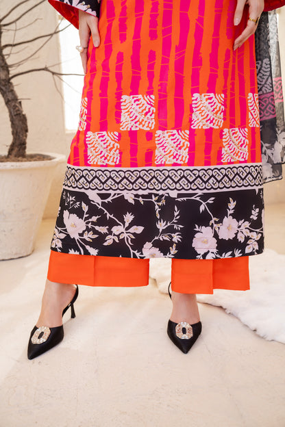 Zeenat | Printed with Hand-embellished work