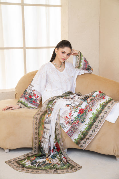 Lunara | Printed with Hand-embellished work