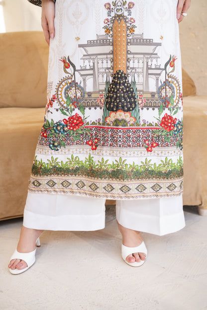 Lunara | Printed with Hand-embellished work